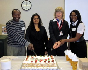 From left to right; Romeo Jackson, Sharon DeSouza, Christina Prozes and Karen Alexander