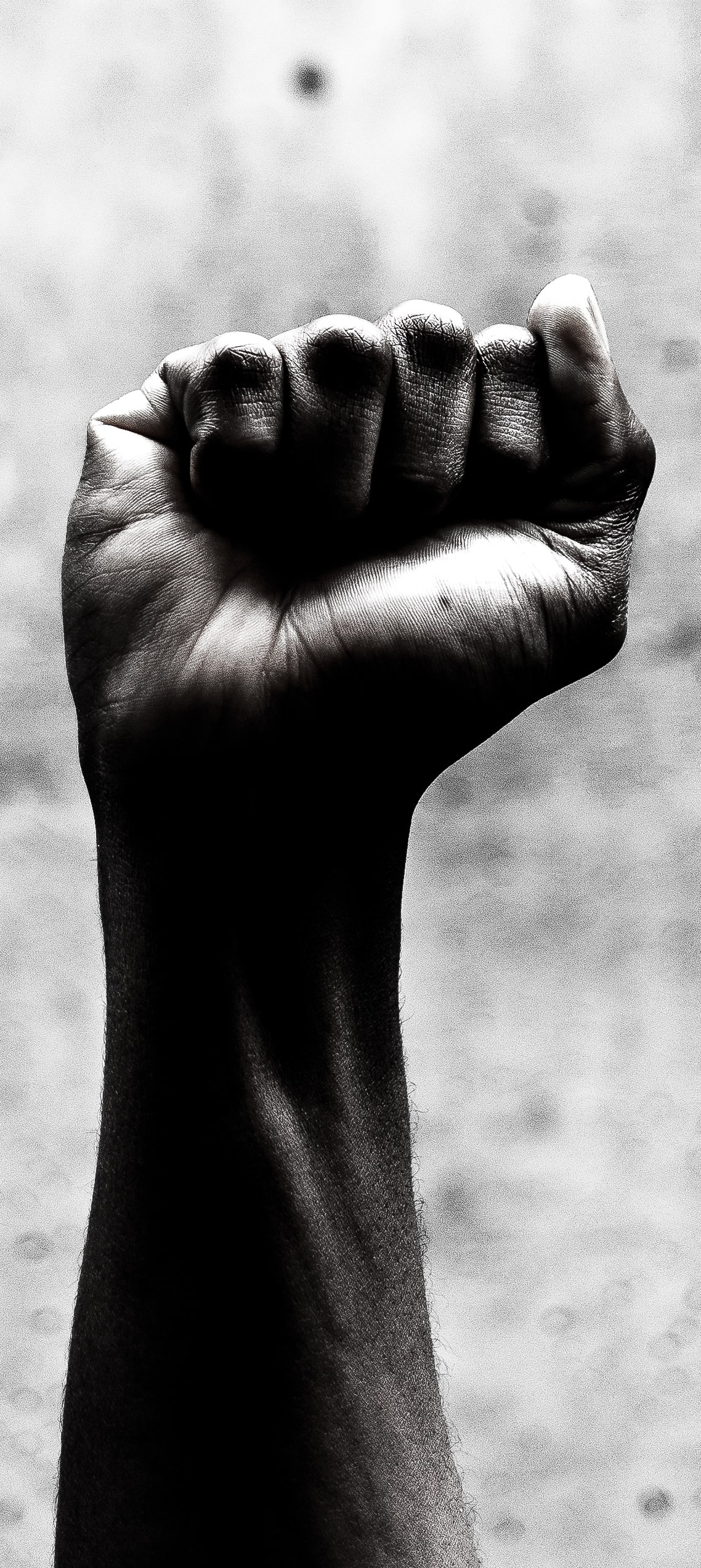 A raised Black fist