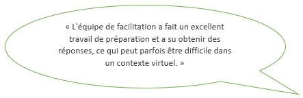 rétroaction de participantE